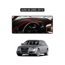 Audı A6 2005-2011 Torpido Koruma Halısı Siyah Kenar