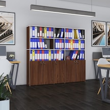 Kenzlife Klasör Dolabı Kilitli Gökbörü Cvz 175 200 30 Klasörlük Kitaplık Ofis Arkalıksız Çok Renkli