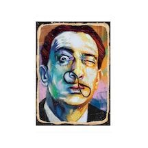 Bedeko Salvador Dali Dekoratif Ahşap Tablo 25 Cm X 35 Cm