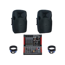 Dj Pro Hazır 1200 Watt Pasif Ses Sistemi Paket-4