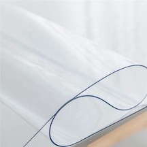 Nyk Home Pvc Şeffaf Kalın Masa Örtüsü Masa Koruma Kaydırmaz Kokusuz 1,4 Mm