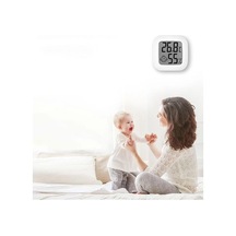 Pazly İç Mekan Nem Ve Sıcaklık Ölçer -10 -70 / %10-99%rh, Sensörlü, Beyaz/yeşil/pembe - Abs Malzemeli, Kolay Kullanım