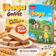 Naya Gofret 15 Li Paket Çikolata Dolgulu Çıtır Çıtır Bulgaristan Gofreti Balkan Atıştırmalığı