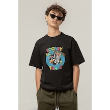 Looney Tunes Logo Siyah Tişört Siyah