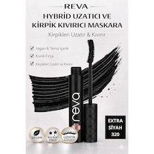 Uzatan Hibrit Maskara - Hybrid Length & Curl Mascara Extra Black - No: 320 - Vegan Temiz Içerik Çok Renkli
