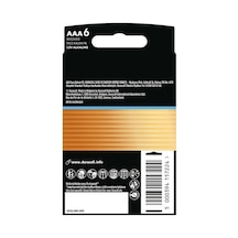 Optimum İnce Kalem 6'lı Aaa Alkalin Pil - Siyah / Rose