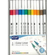 444 Color Lıner Keçeli Kalem 0.5 Mm 12 Li