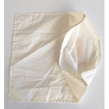 Çanta Aksesuar Fermuarsız 38x38 Cm Dikilmiş Astar Krem