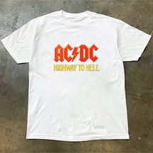 Avrupa Ve Amerikan Sokak Punk Rock Acdc Beyaz
