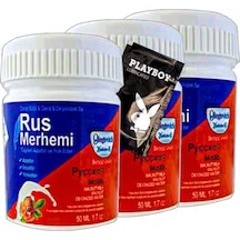 Hubrendy Sh Playboy Blue Rus Merhemi 3 Adet X 50 Ml Tüy Dökücü Krem + 1 Armağan Jel