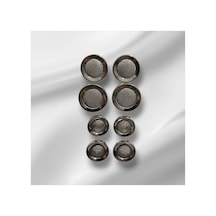 Metalize Düğme Takım Büyük-12 1,8 Cm Adet Küçük-6 Adet 1,3 Cm - 692486813
