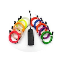 Kırmızı 1m/2m/3m/5m/10m Neon Işık Dans Partisi Dekor Işık Neon Led Lamba Esnek El Tel Halat Tüp Su Geçirmez Led Şerit 3m+battery Box Kırmızı