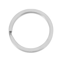 30 Adet Gümüş Renk 3 Cm Metal Anahtarlık Halkası