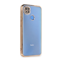 Xiaomi Redmi 9c Kılıf Razer Lensli Silikon - Gold Hf-750