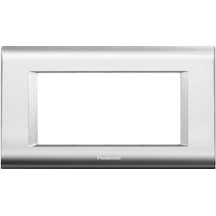 Viko Panasonic Thea 4m Sistema Chrome+metalik Beyaz Çerçeve - Wvtf18445ch-tr