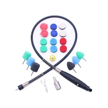 Lemestar 22 Parçalı Araç Detay Cilalama Seti - Köpük Pedler, Kapı Kolu Şeritleri, Mini Po,çok Renkli