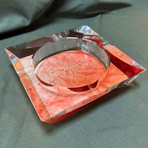 Passatore Tütün Yaprağı Desen Kristal Cam Puro Küllüğü 4l'ü