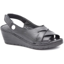 Mammamia D24ys 1385 Siyah Bayan Ayakkabı Terlik-sandalet
