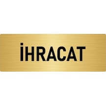 Metal Yönlendirme Levhası, Departman Kapı Isimliği Ihracat 5x20 Cm Altın Renk