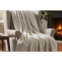 Merinos Fiona Stonecube Soft Battaniye 150x220 Bej Açık Bej