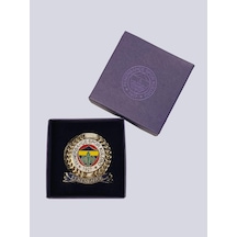 Mıknatıslı Fenerbahçe Rozet 5 Cm Altın
