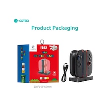 Coteci Nintendo Switch 2 Joy-con Şarj Ünitesi Ve Standı Konsol Aksesuarı Elektronik Ürün Oyun Odası