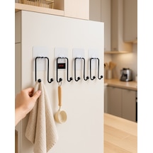 4 Adet Yapışkanlı Çok Amaçlı Askılık Mutfak Banyo Diğer