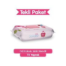 Gül Kokulu Islak Mendil 72 Yaprak - Yumuşak Dokulu %0 Paraben