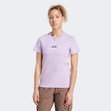 Adidas Athlete Kadın Mor Günlük T-shirt Jm6367