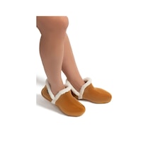 Groseto Kadın Ev Botu Koyu Bej 37/41 Koyu Bej