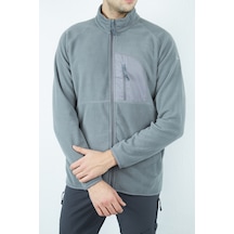 Alpinist Motus Tam Fermuarlı Polar Gri Melanj (520730135)