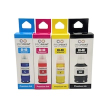 Proprint Canon Gı-40 Uyumlu Mürekkep Seti 4 Renk Siyah 170ml Renkliler 70 Ml - G6040