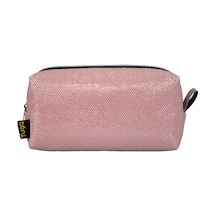 Yuga Kalem Çantası Simli Açık Pembe