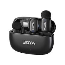 Boya Mini 2 Aı Kablosuz Yaka Mikrofonu Type-c Mat Siyah - Sku02