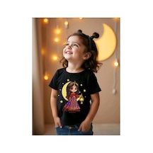 Stil X Ramazan Bayramı Baskılı Kız Çocuk Tshirt, %100 Pamuklu Kumaş Siyah-2