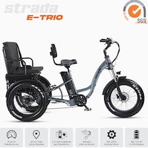 Stradacycles E-TRIO Hidrolik Disk Elektrikli Üç Tekerlekli Antrasit