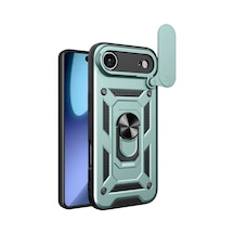Apple İphone 17 Air Pars Lens Yüzüklü Silikon - Yeşil