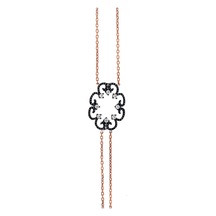 Kadın 925 Ayar Gümüş Zirkon Taşlı Tasarım Şahmeran B021601 Rose Gold