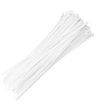 Plastik Cırt Kelepçe Kablo Bağı Beyaz 100 Adet 3,6x370