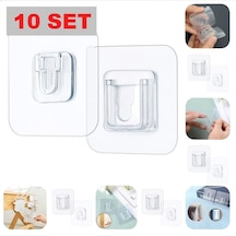 Geçmeli Klips Eşya Sabitleme Askısı 10 Lu Set Çok Renkli