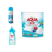 Aquabor Doğal Mineralli Bulaşık Makinesi 30 Kapsül Tablet+ 1 Adet Elde Yıkama+dezenfektan.