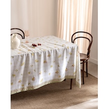 Madame Coco Aurox %100 Pamuk Masa Örtüsü - Sarı - 160x250 Cm 8684427310113 Çok Renkli