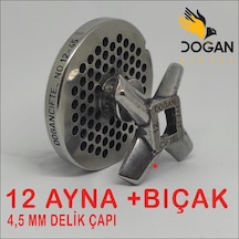 Doğan Çiftel No:12 Kıyma Makinesi Ayna Bıçak Seti