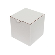 Beyaz Kilitli Kargo Kutusu / Ebat: 10,5x10,5x10,5 cm (100 adet)