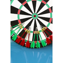 Büyük Boy Dart Seti 17'' Dart Hedef Tatası 4 Oklu Eğlence Seti