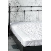 Clasy Çift Kişilik Kapitoneli Yatak Koruyucu Fitted Alez 180 X 200 Beyaz
