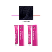 2 Li Set Premium 1.1 Mavi Siyah - Kalıcı Saç Boyası 2 X 50 G Tüp