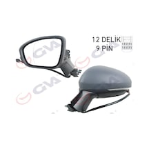 Gva Dış Dikiz Aynası Sol Elektrikli Isıtmalı Sinyalli Katlanır Astarlı Asferik Clıo V 19- 12h9p Gva 1014347 963027553r 963737470r 963668339r