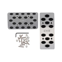 Oto Aksesuarcım Cms Universal Otomatik Metal Pedal Seti 2 Parça Pdl25