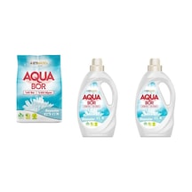 Aquabor Doğal Mineralli 4 Kg Beyaz + Sıvı Beyaz + Sıvı Beyaz 3 Lü Set 39987105
